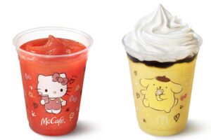 マック×サンリオ初コラボ！キティ＆プリンの限定スムージー＆フラッペ登場