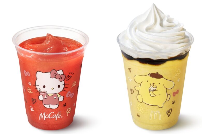 マック×サンリオ初コラボ！キティ＆プリンの限定スムージー＆フラッペ登場