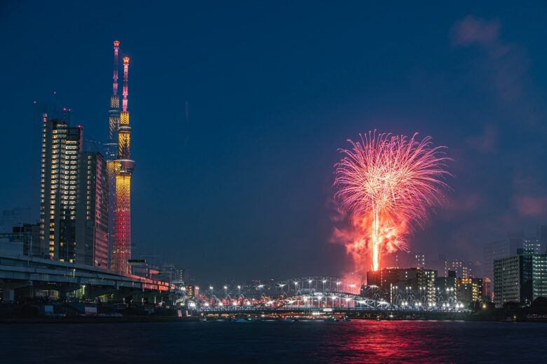 過去の様子　墨田川花火大会