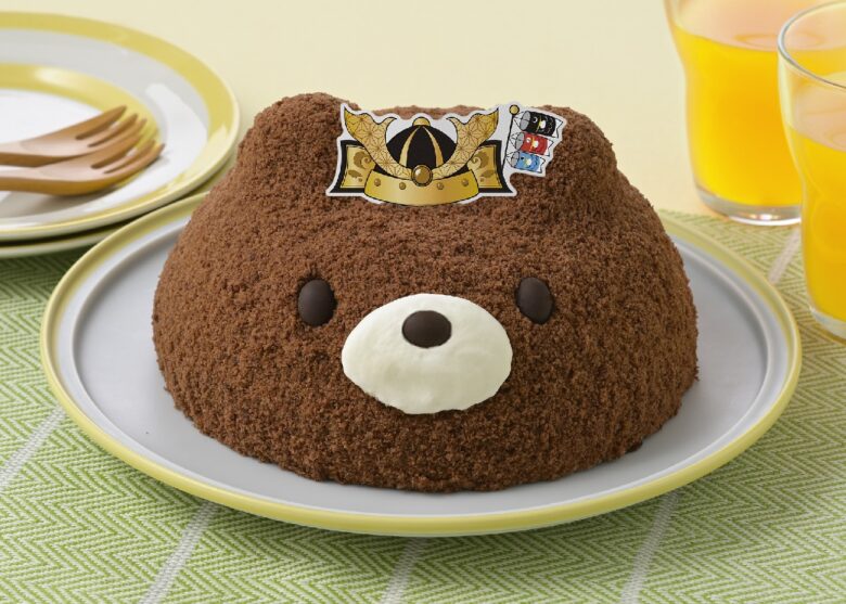 銀座コージーコーナー「かぶと姿のくまさんケーキ」登場　こどもの日限定で5月3日から販売
