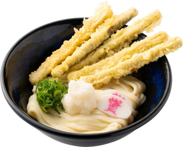 ごぼ天おろしぶっかけうどん（５本）税抜649円（税込713円）