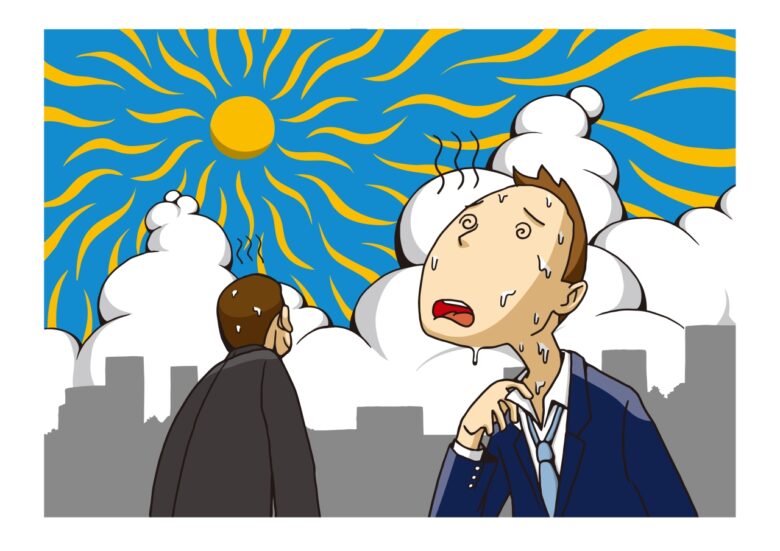 熱中症のイメージイラスト