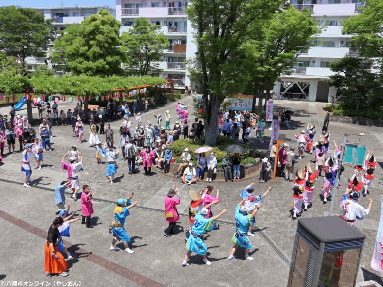 60名超の踊り手が八潮団地に集結 阿波踊りで盛り上がる「春の健康フェスティバル」開催