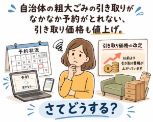 粗大ごみは約1カ月待ちも…注目集まる「ジモティー」活用術　メルカリ・ヤフオクとの違いは？