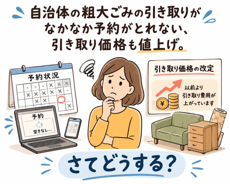 粗大ごみは約1カ月待ちも…注目集まる「ジモティー」活用術　メルカリ・ヤフオクとの違いは？