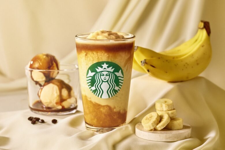 スタバ新作「バナナ アフォガート フラペチーノ®」登場 とろける甘さとコーヒー香る一杯に