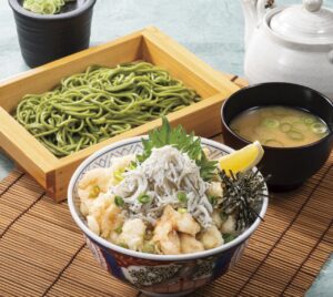 初夏限定の爽やか天丼が登場！三郷中央の「天丼はま田」で“釜揚げしらすのバラ天丼”販売へ