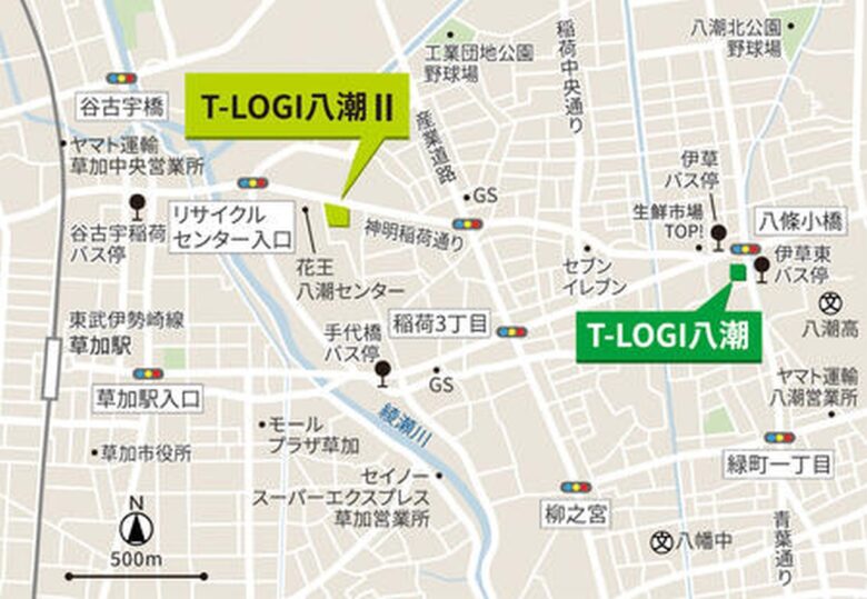 八潮市で大型物流施設計画が加速　「T-LOGI八潮」着工、新たに冷凍冷蔵倉庫も開発へ