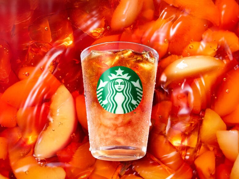 スターバックスに桃の季節到来!3種の新作ビバレッジと白桃タルトが6月24日発売