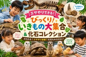 【三郷】珍しい動物と化石が大集合！「びっくりいきもの大集合＆化石コレクション」6月14日開催