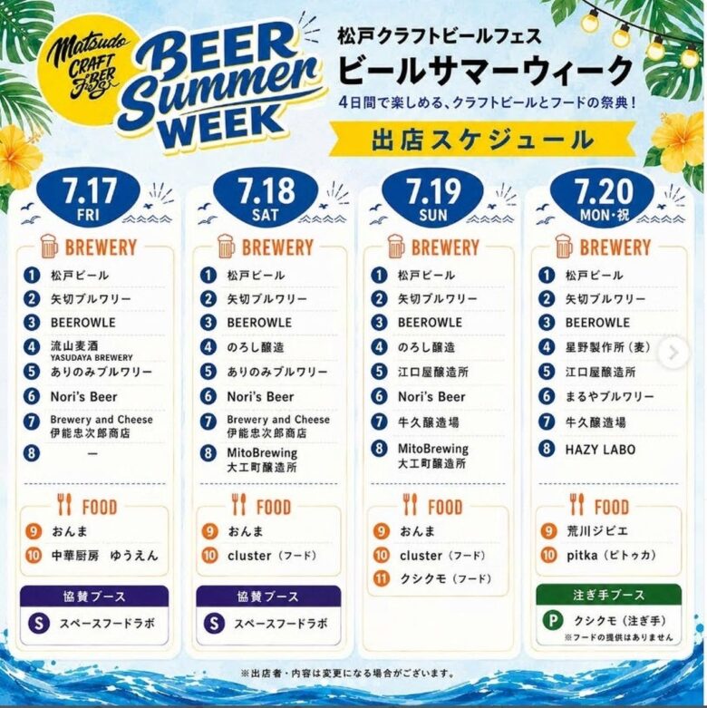 松戸駅前が10日間のビアテラスに!過去最大規模のクラフトビールフェス開催中