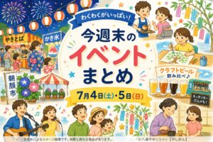 【2026年7月4日・5日】八潮・草加・三郷・越谷・足立周辺 今週末のイベントまとめ