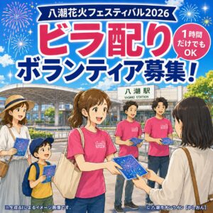 八潮花火フェスティバル2026を街から応援！八潮駅でビラ配りボランティア募集