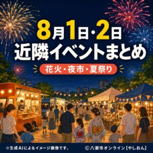 【8月1日・2日】八潮・草加・三郷など近隣イベントまとめ　花火や夏祭りも