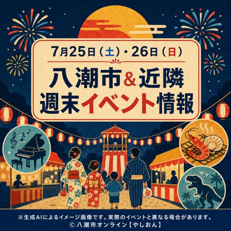 【7月25日・26日】八潮市と近隣の週末イベントまとめ 花火、夏祭り、親子体験も
