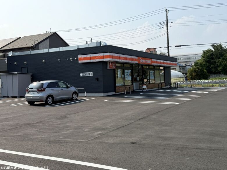 草加市新善町に「セイコーマート」が7月29日オープンへ 広い駐車場も整備