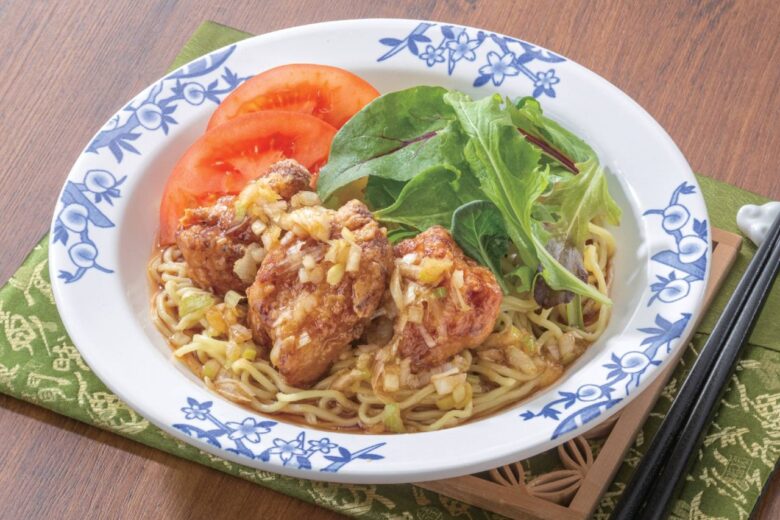 油淋からあげのさっぱり冷やし麺