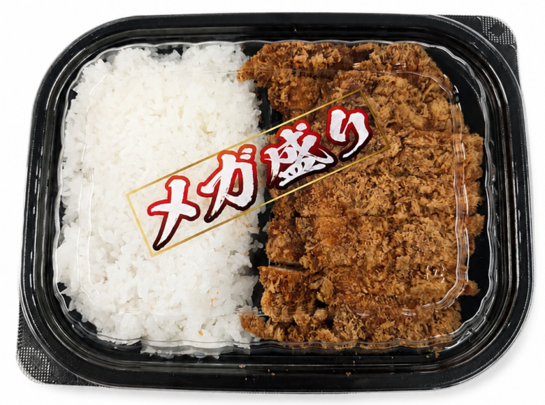 ミートデリでは、ごはん500gに「みちのく森林鶏」のチキンカツをたっぷり盛り付けた、食べ応え抜群の「メガ盛りみちのく森林鶏 チキンカツ弁当」を販売