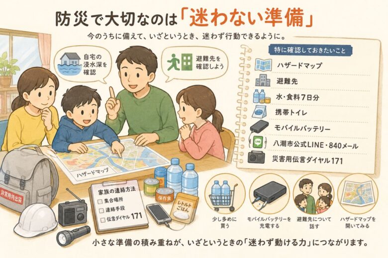 防災で大切なのは「迷わない準備」