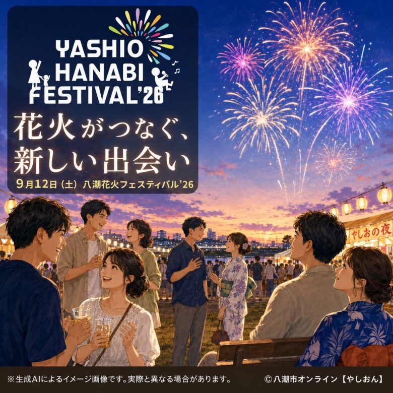八潮の夜空が新しい出会いを後押し 花火大会でシングル交流イベント開催へ