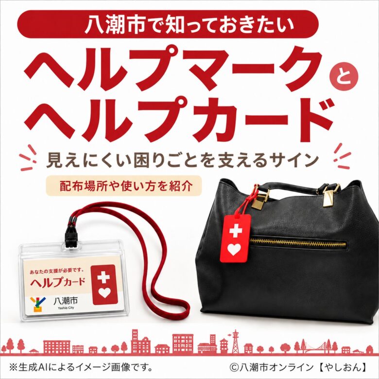 その赤いマーク、知っていますか？ 八潮市で知っておきたい「ヘルプマーク」と「ヘルプカード」