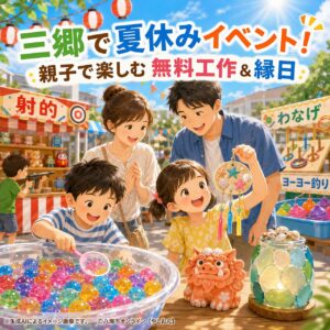 三郷で夏休みイベント続々！親子で楽しむ無料工作＆ファミリー縁日
