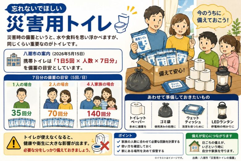 忘れないでほしい「災害用トイレ」