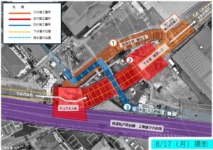 八潮道路陥没事故、9月は仮排水管撤去や埋め戻しへ　流入立坑の復旧も着手