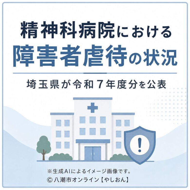 埼玉県、精神科病院の障害者虐待9件を認定　令和7年度は通報・届出284件