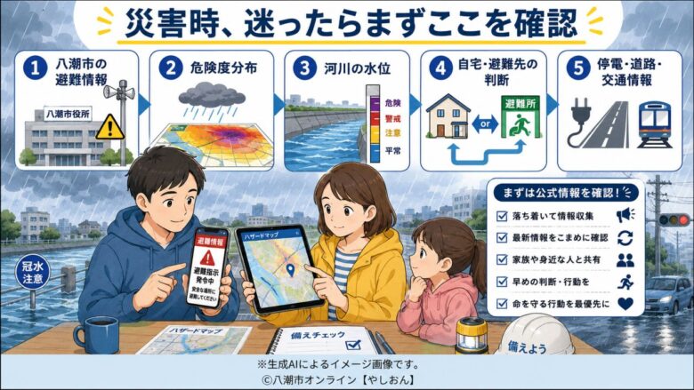 災害時、迷ったらまずここを確認