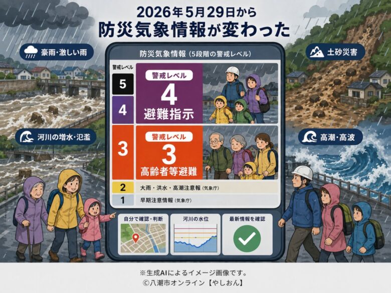 2026年5月29日から防災気象情報が変わりました