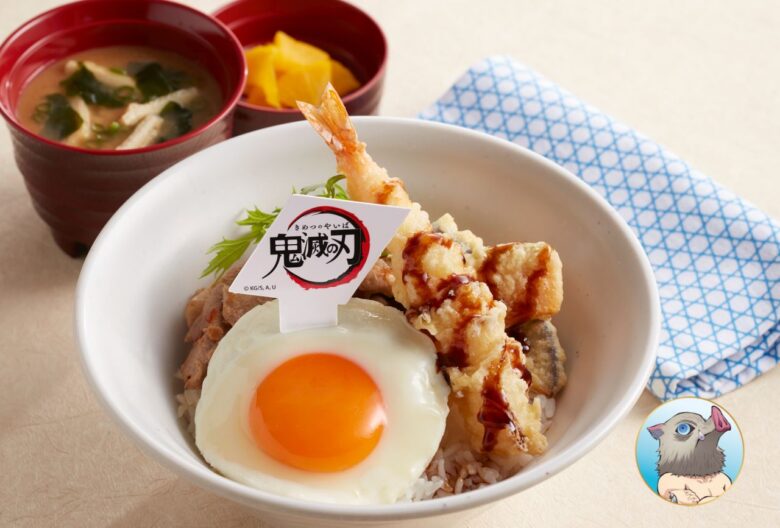 嘴平伊之助(はしびらいのすけ)の大好きな天ぷらのせちゃいました豚丼/999円(税込1,098円)TAKE OUT:1,039円(税込1,122円)