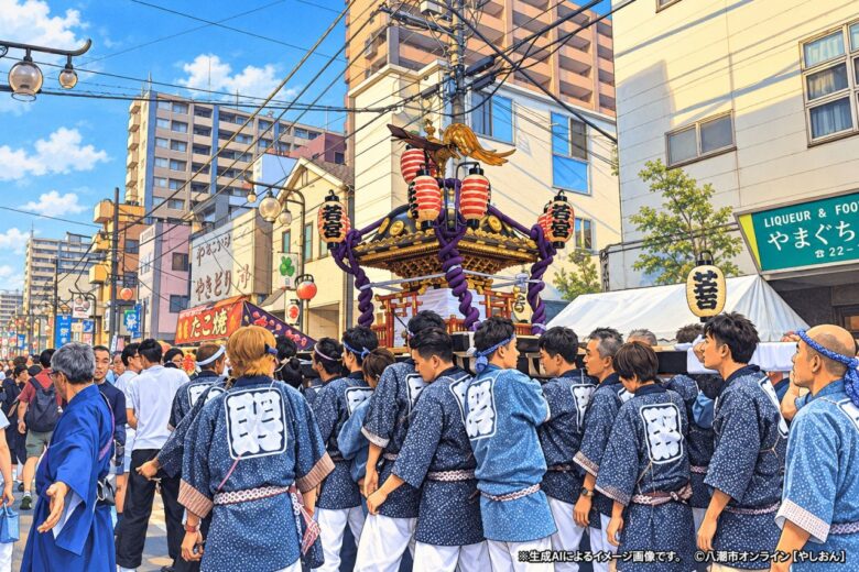 草加の秋を彩る「神明宮大祭」9月5日・6日開催 旧日光街道に神輿と屋台