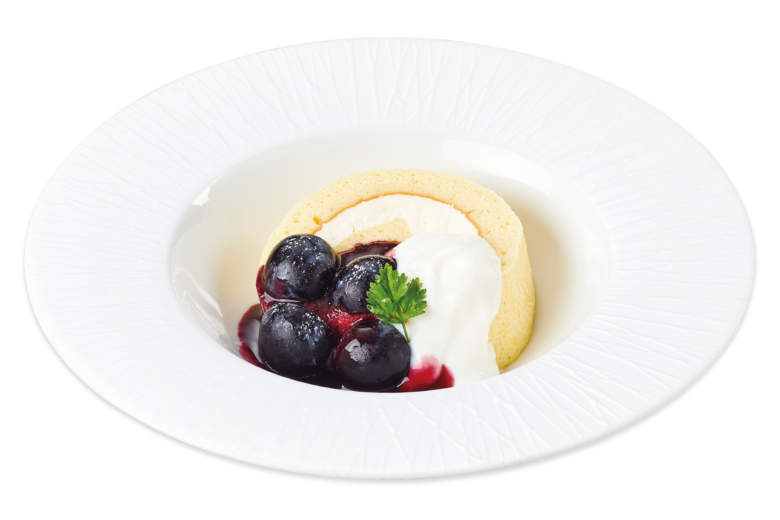 ”自家製”ぶどうのロールケーキ