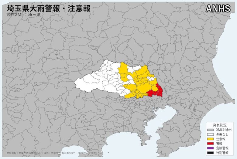 出典:気象庁防災情報XML