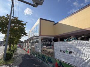 【草加市】「ベルク草加吉町店（仮称）」今冬オープンへ　建物の全容も明らかに
