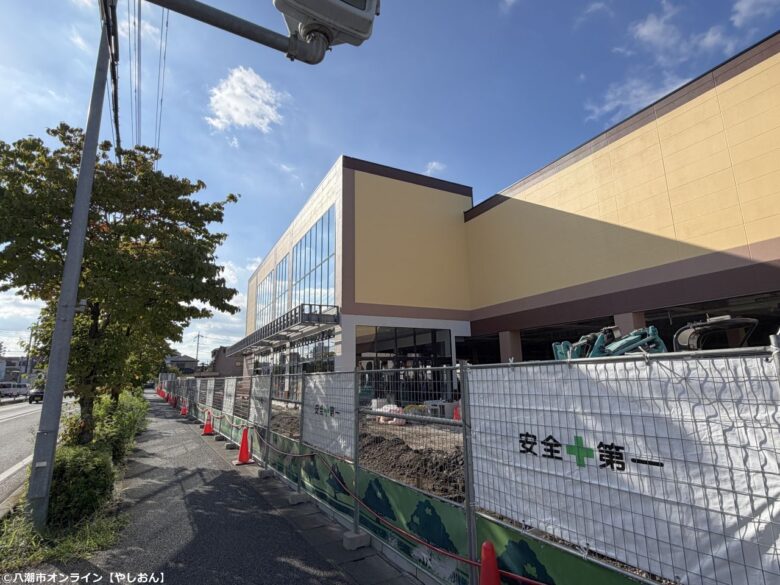 【草加市】「ベルク草加吉町店（仮称）」今冬オープンへ　建物の全容も明らかに