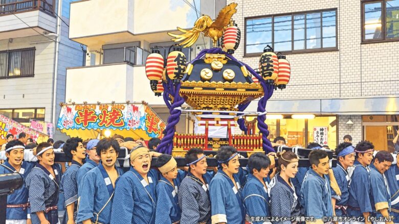 草加の秋を彩る「神明宮大祭」9月5日・6日開催 旧日光街道に神輿と屋台