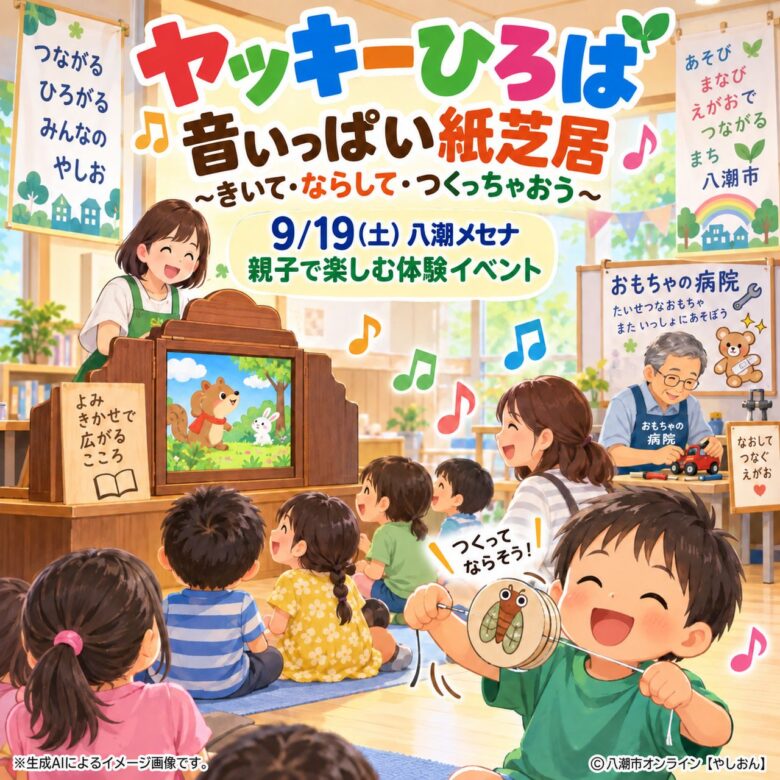 八潮で「音いっぱい紙芝居」9月19日開催 親子で音を鳴らして楽しむヤッキーひろば