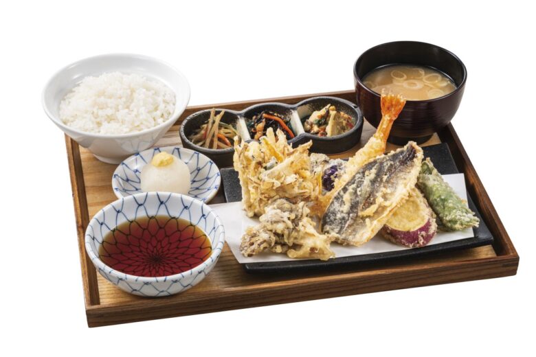 秋鯵天盛り定食
