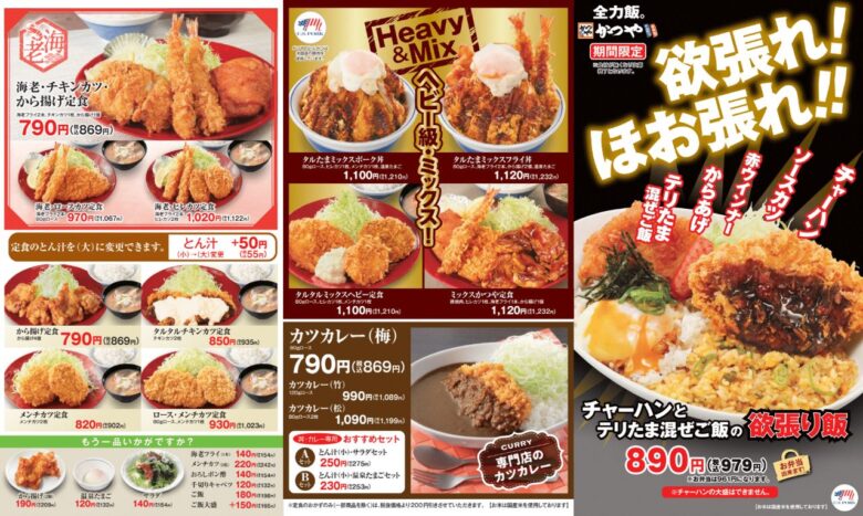 かつや、ご飯大盛が6日間無料に　9月18日からシルバーウィークキャンペーン