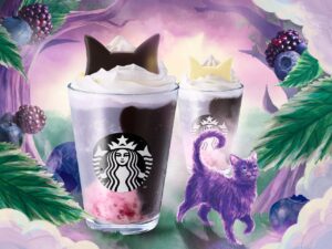黒耳派？白耳派？スターバックスにねこ耳付き新作フラペチーノ、10月9日登場