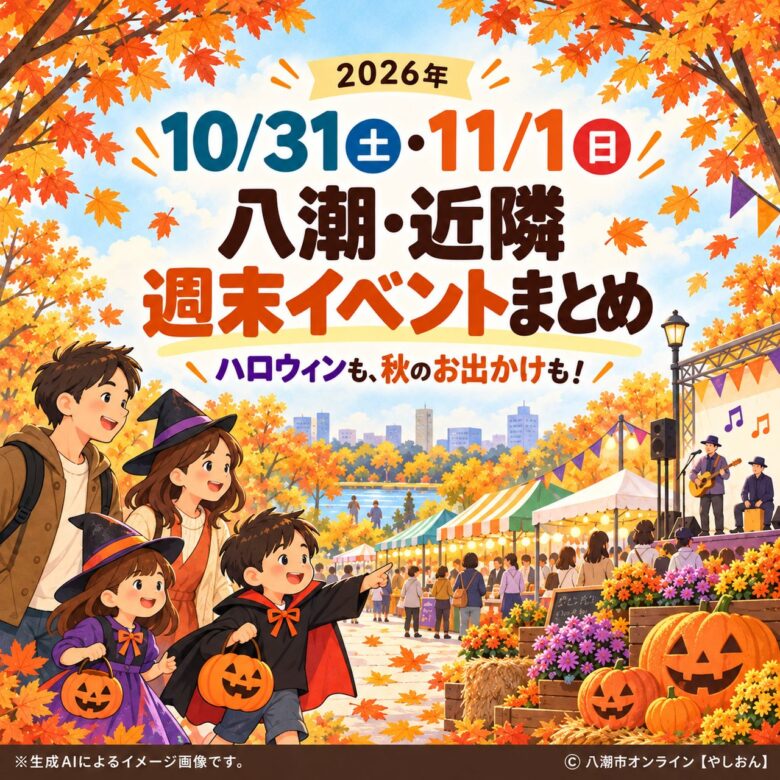 【10月31日・11月1日】八潮・近隣の週末イベントまとめ!ハロウィン、ふささら祭り、ゴジラも
