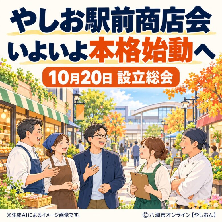 八潮駅前に新たな商店会が発足へ 「やしお駅前商店会」10月20日に設立総会