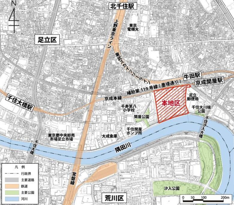 千住の隅田川沿いに新しい街「AQUA GATE」 約2,100戸の複合開発、第1弾は34階タワー