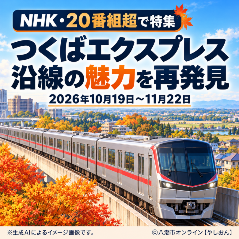 NHKがつくばエクスプレス沿線を特集!10月19日から20番組超、北千住や流山・柏も登場