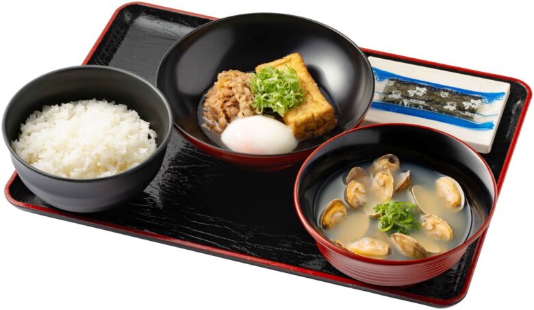 【新商品】肉豆腐貝汁定食